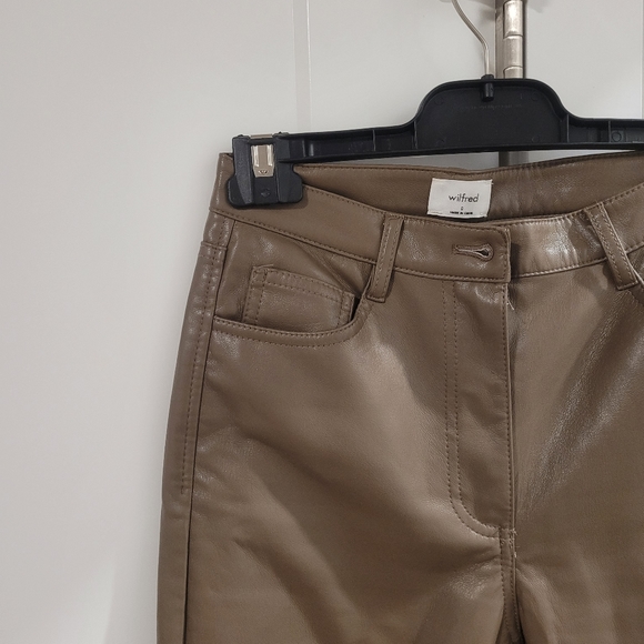 Melina Cropped Vegan Leather Pant - Picture 4 of 6